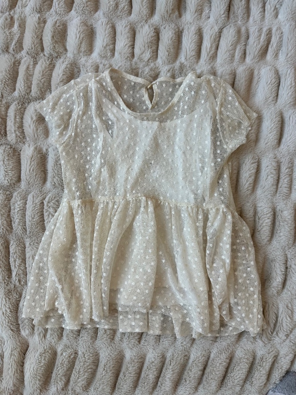 Girls’ Zara Cream Top / Blouse